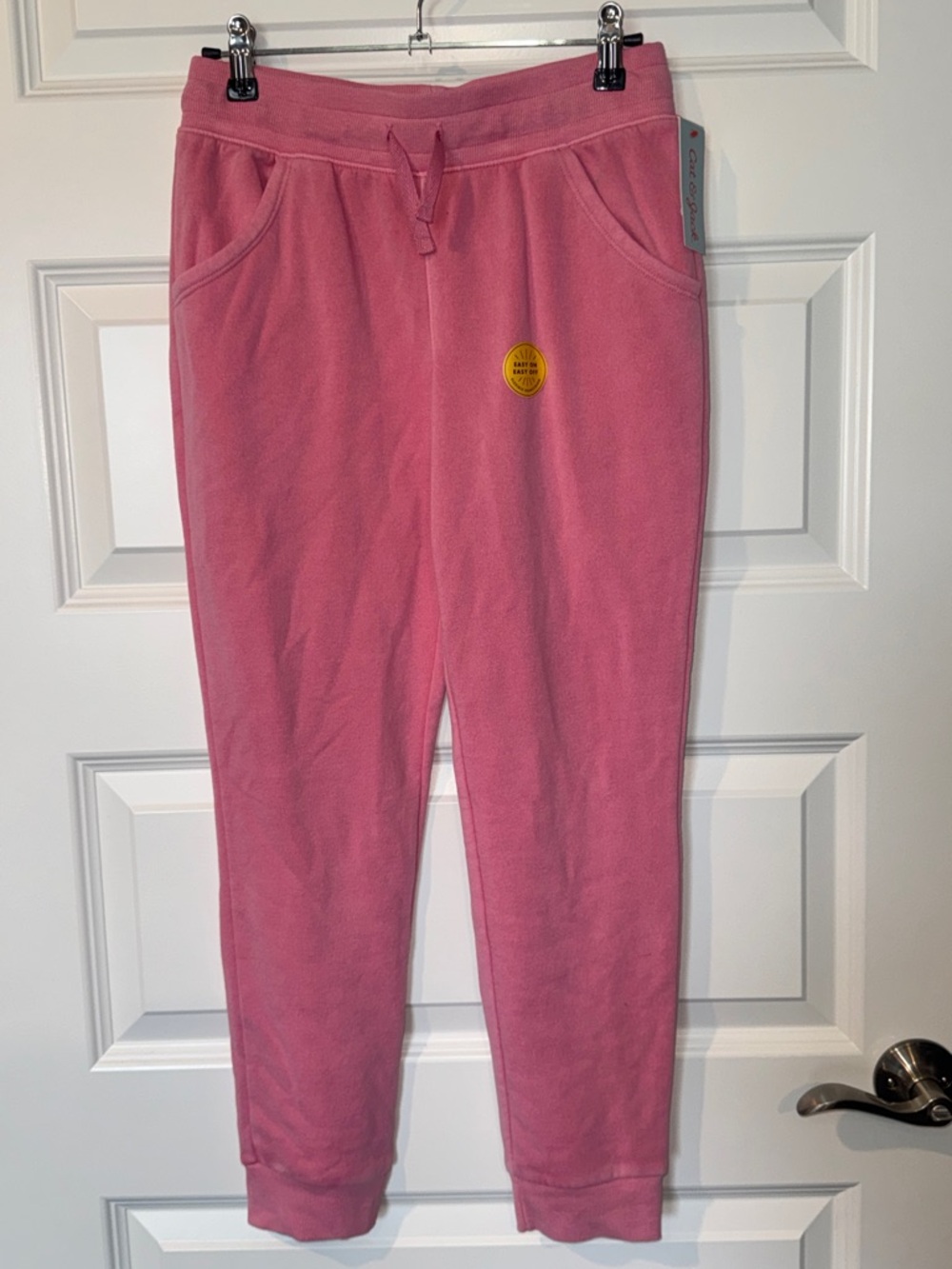 Girls Pink Jogger Sweatpants